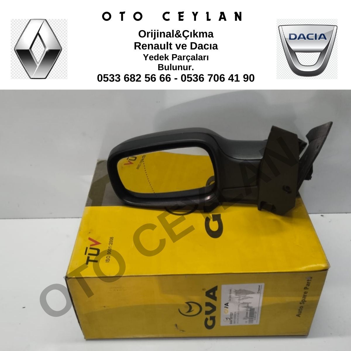 7701068384 Scenic 2 Dış Ayna Sol Elektrikli Sıfır Gva Marka İthal