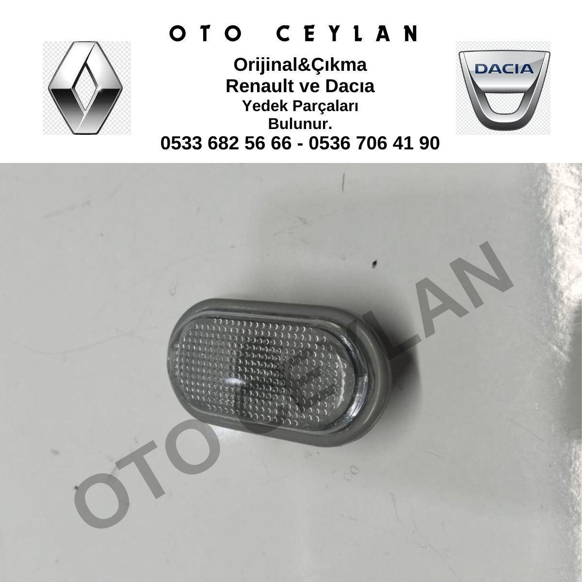 7700822136 R.19 Clio Megane Kangoo Çamurluk Sinyali Orijinal Çıkma