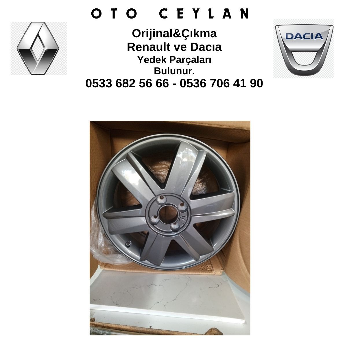 403009253R Megan 2 16 İnç 4 Bijon Jant Orjinal