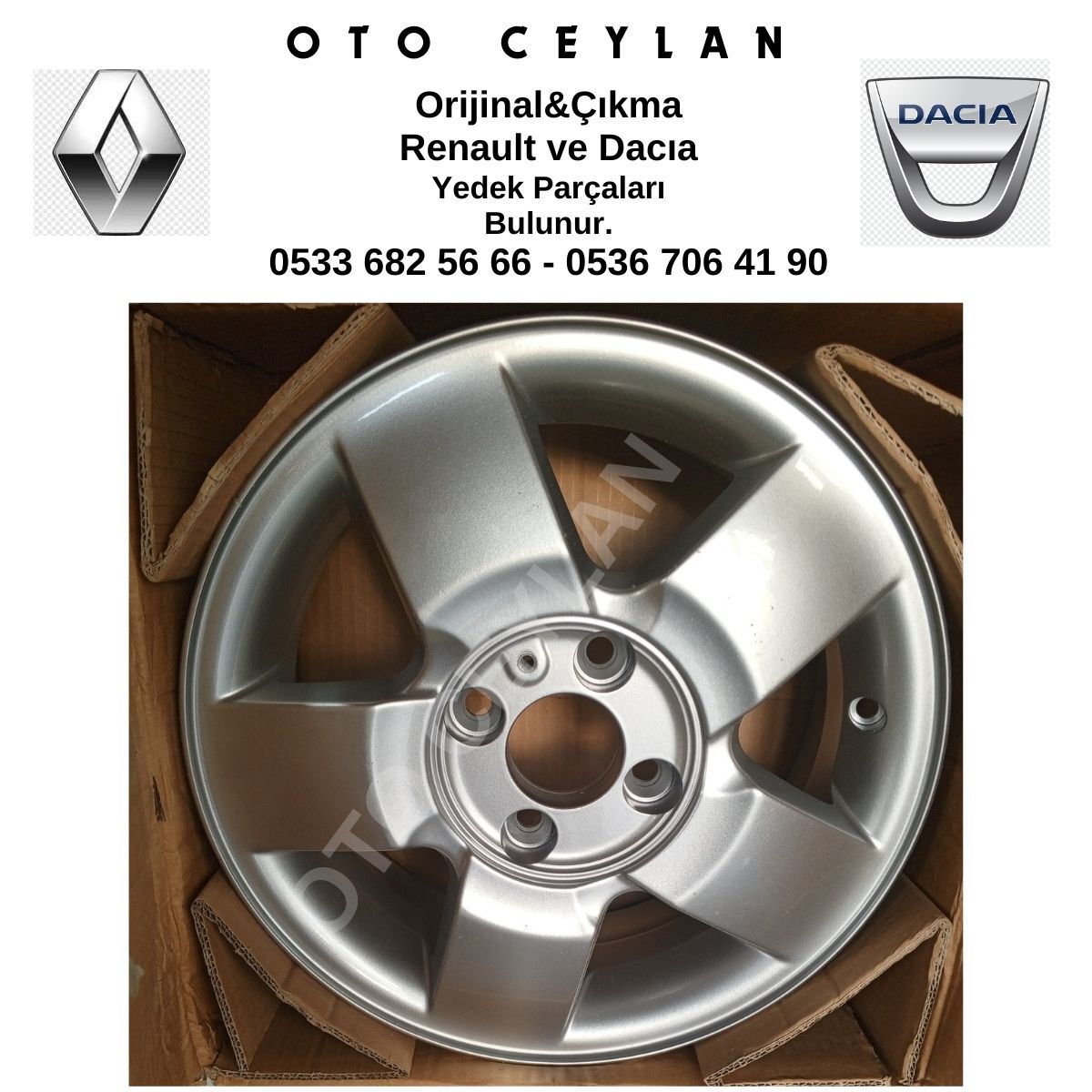 8200088020 Clıo 14 İnç 4 Bijon Jant Orijinal
