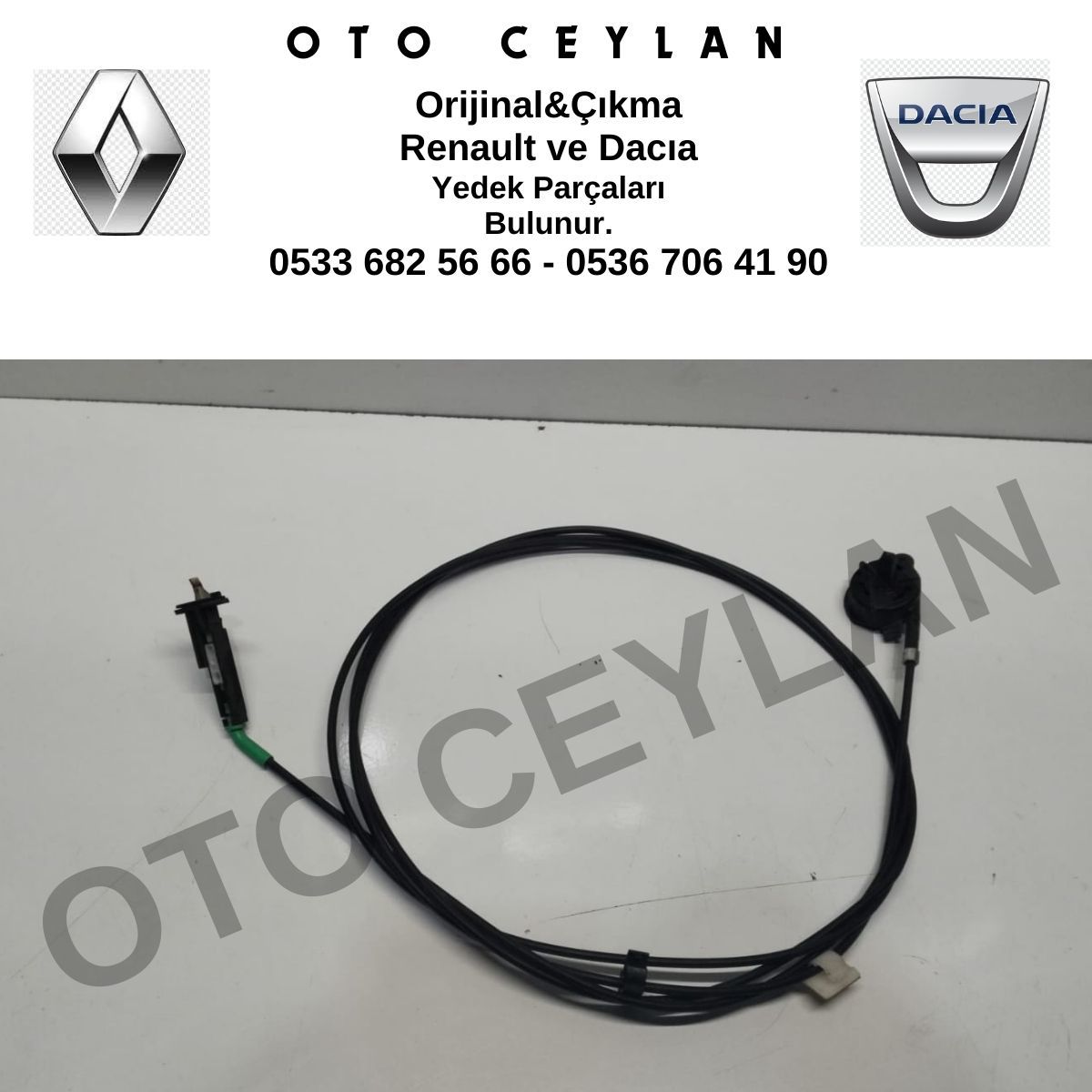 788220865R Sandero 3 Stepway Yakıt Deposu Açma Teli Orijinal Çıkma