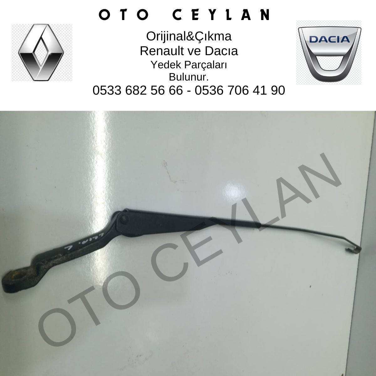 8200394530 Clio Ön Sol Cam Silgi Kolu Orijinal Çıkma