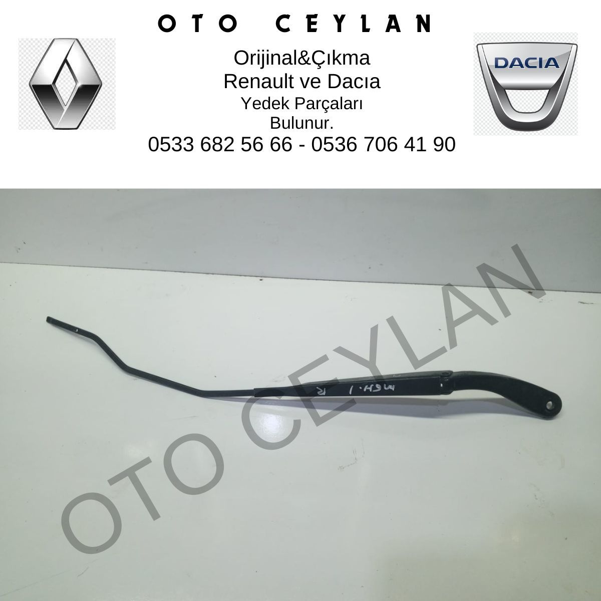 8200417219 Megane 1 Ön Sağ Cam Silgi Silecek Kolu Orijinal Çıkma