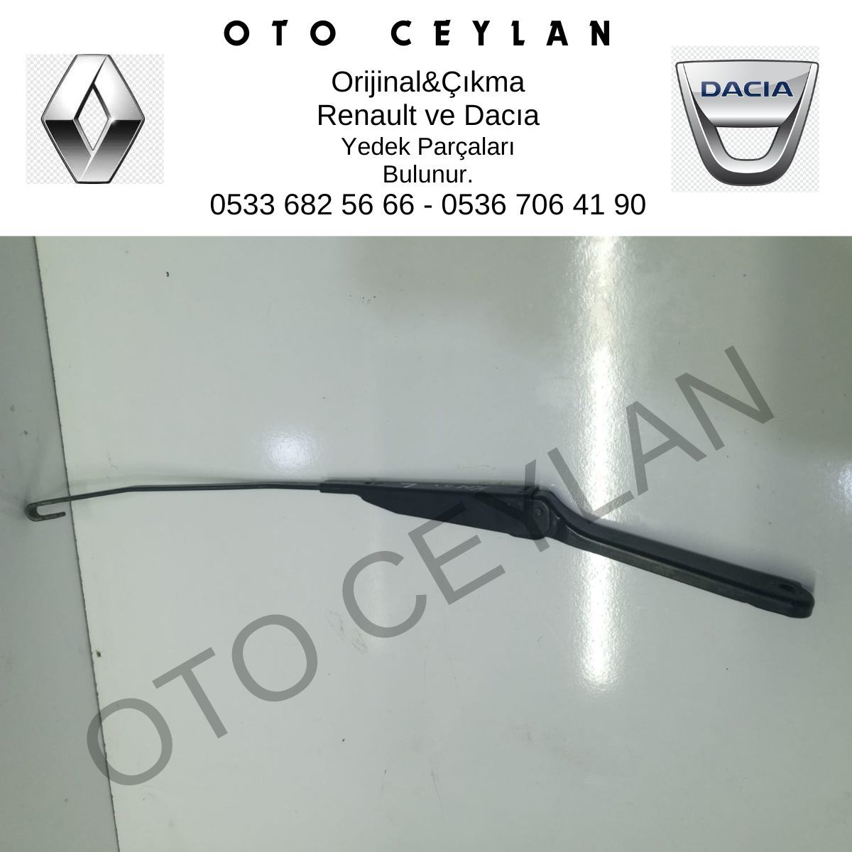 8200158098 Kango Ön Sol Cam Dış Silecek Kolu Orijinal Çıkma