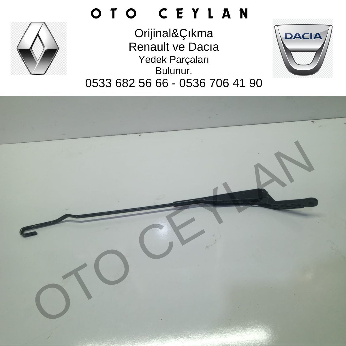 7700805794 Renault 21 1.Nesil Fırça Tutucusu Silecek Kolu Orijinal Çıkma