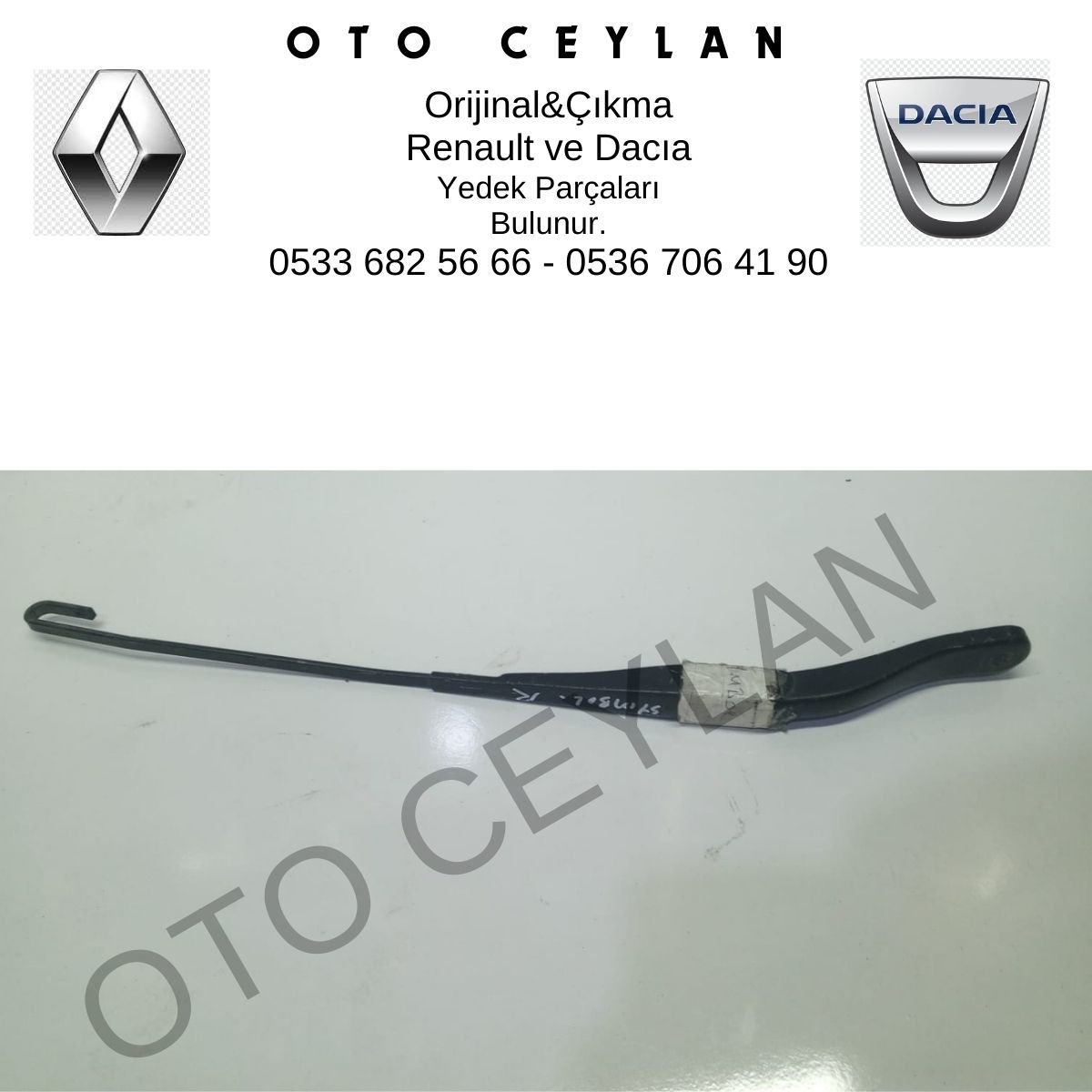 288805100R Logan Sandero Symbol Sol Silecek Kolu Orijinal Çıkma