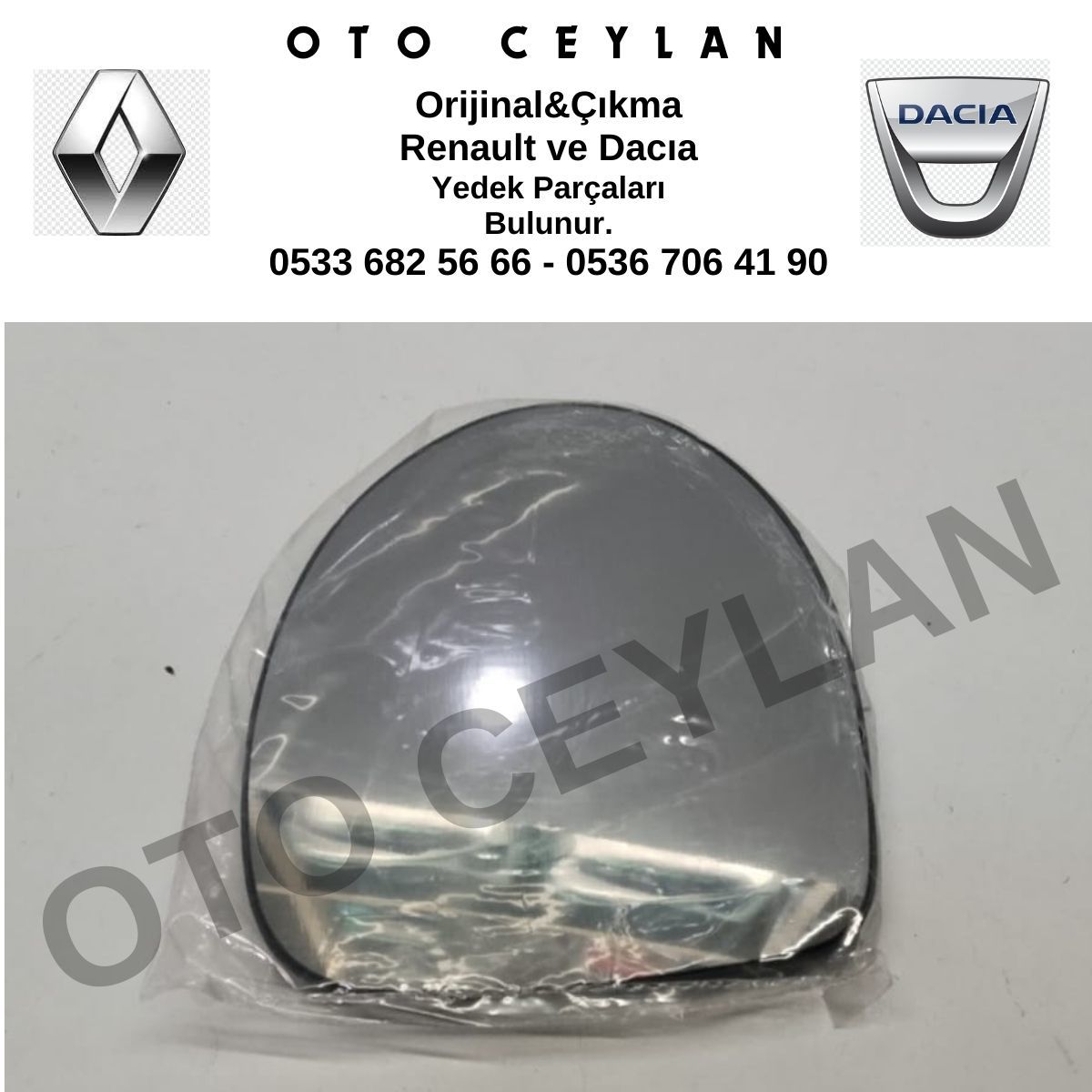 Clio 2008 2012 Ayna Camı Sağ Sıfır Yan Sanayi