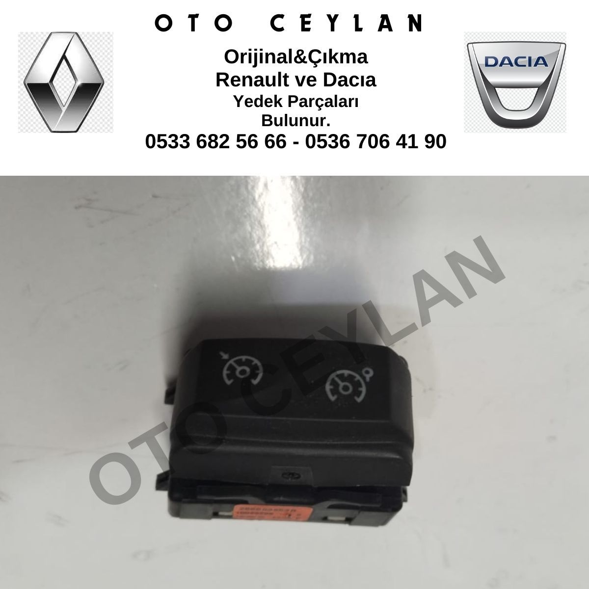 255503653R Duster Hız Limitör Düğmesi Orijinal Çıkma