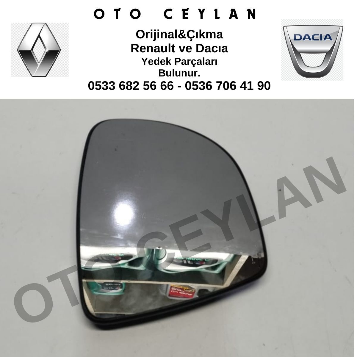 Clio 4 Ayna Camı Sağ Sıfır Yan Sanayi