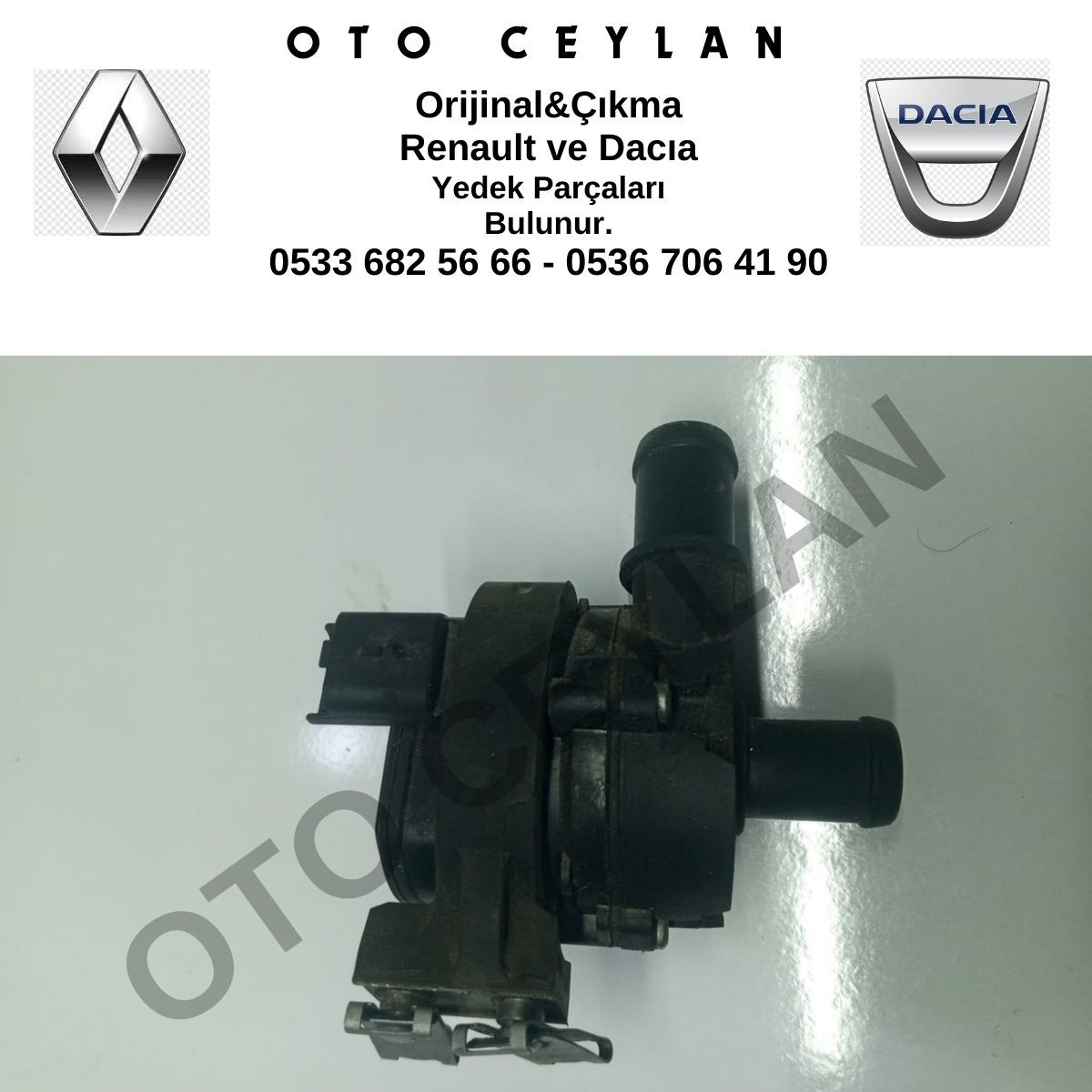925164GA0A Megane 4 Trafic 3 Talisman Yardımcı Ek Su Pompası Elektrikli Devirdaim R9M Orijinal Çıkma