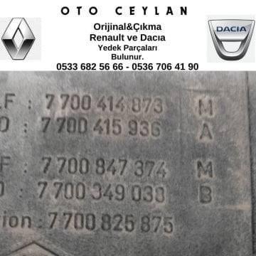 7700414873 Twingo Mazot Deposu Çıkma Orjinal