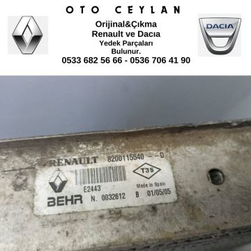 8200115540 Megan 2 Turbo Radyatörü Çıkma Orijinal