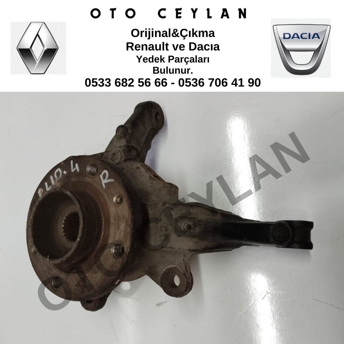 400145894R Clio 4 Aks Taşıyıcı Sağ Ön Orijinal Çıkma
