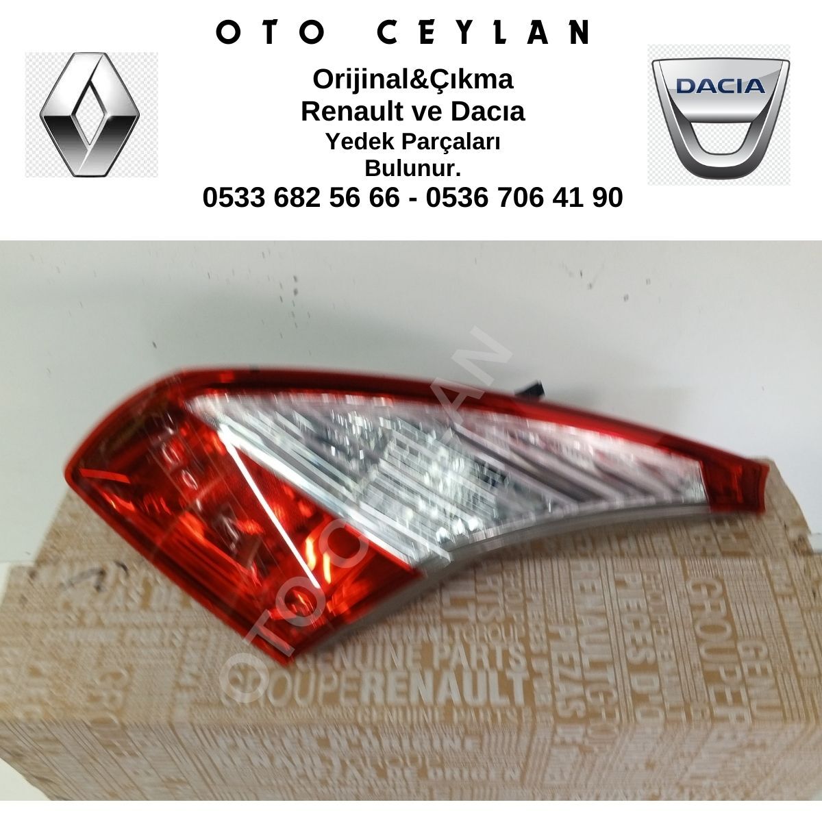 265500037R Megan 3 Stop Lambası İç Sağ Orijinal