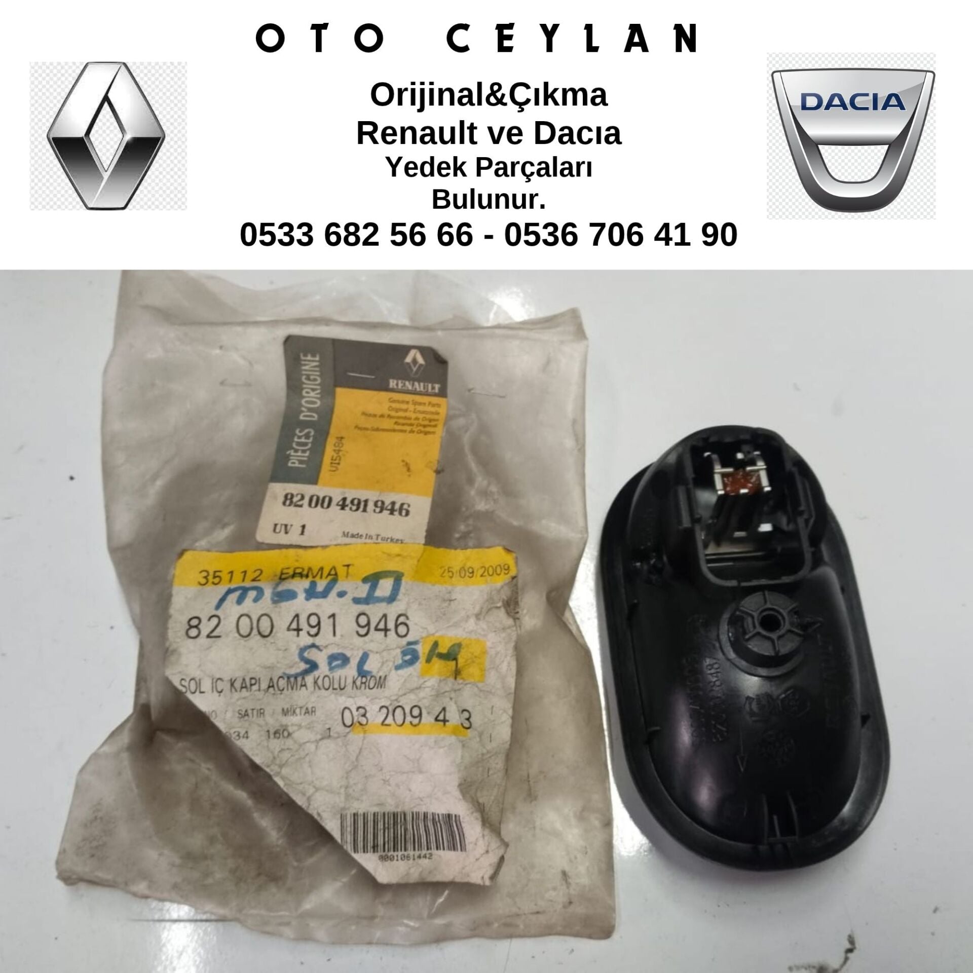 8200491948 MEGANE 2 KANGOO 3 İÇ AÇMA KOLU
