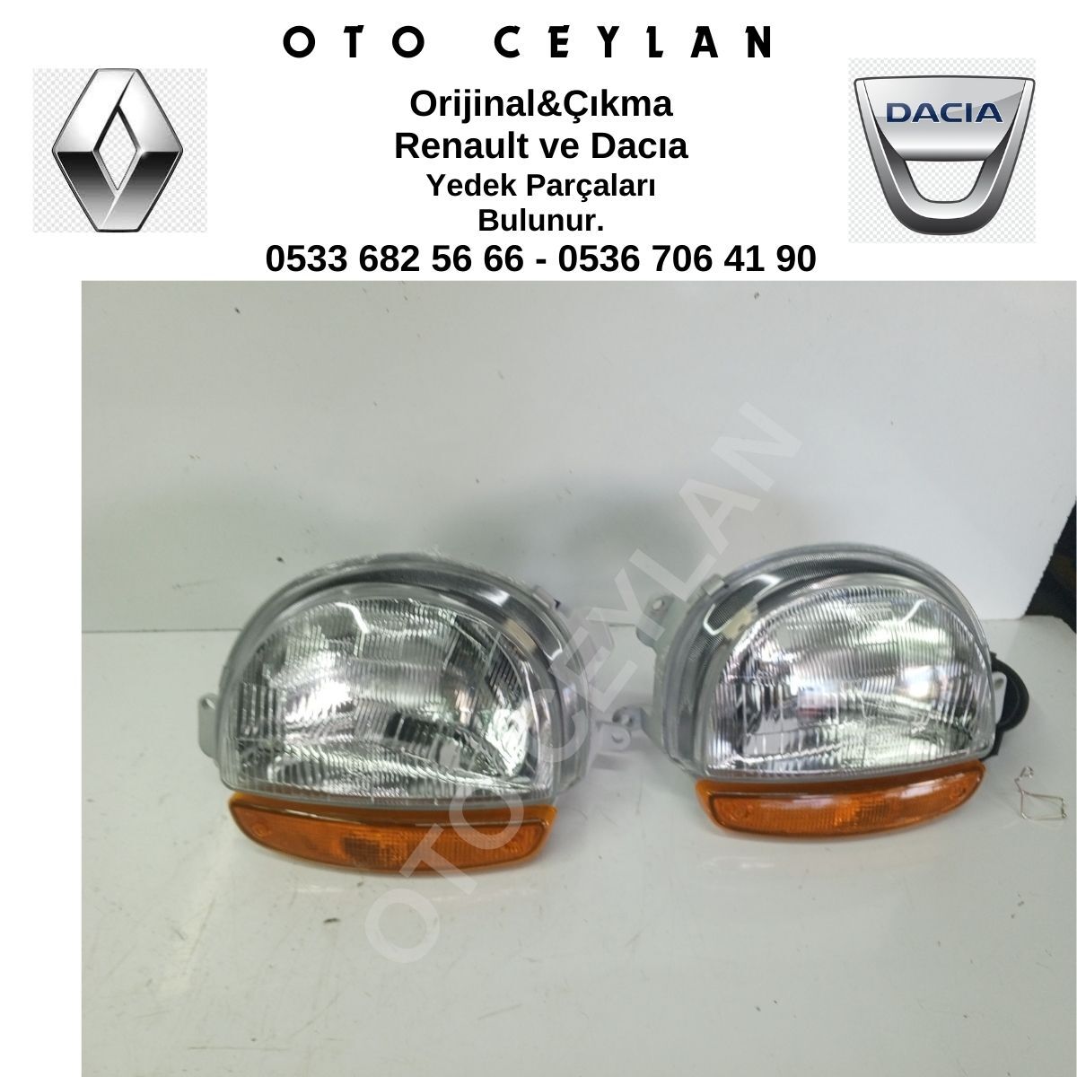 551-1118R-LD-E Twingo Sağ Far Sol Far  Takım Sıfır  ***Depo***