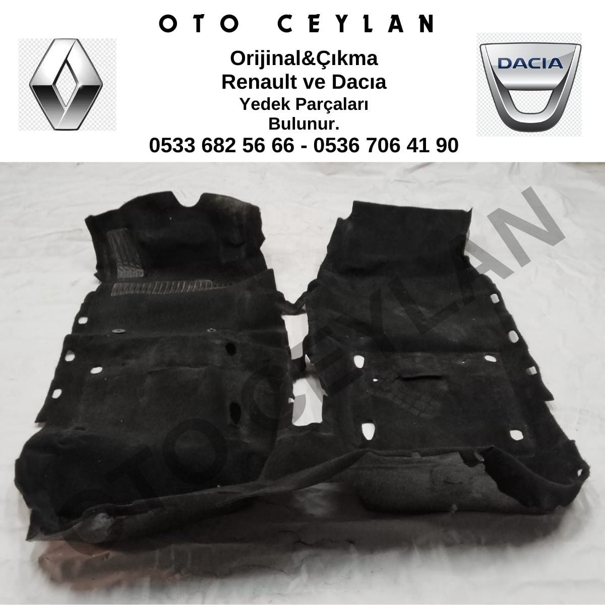 Clio 4 Taban Halısı Orijinal Çıkma