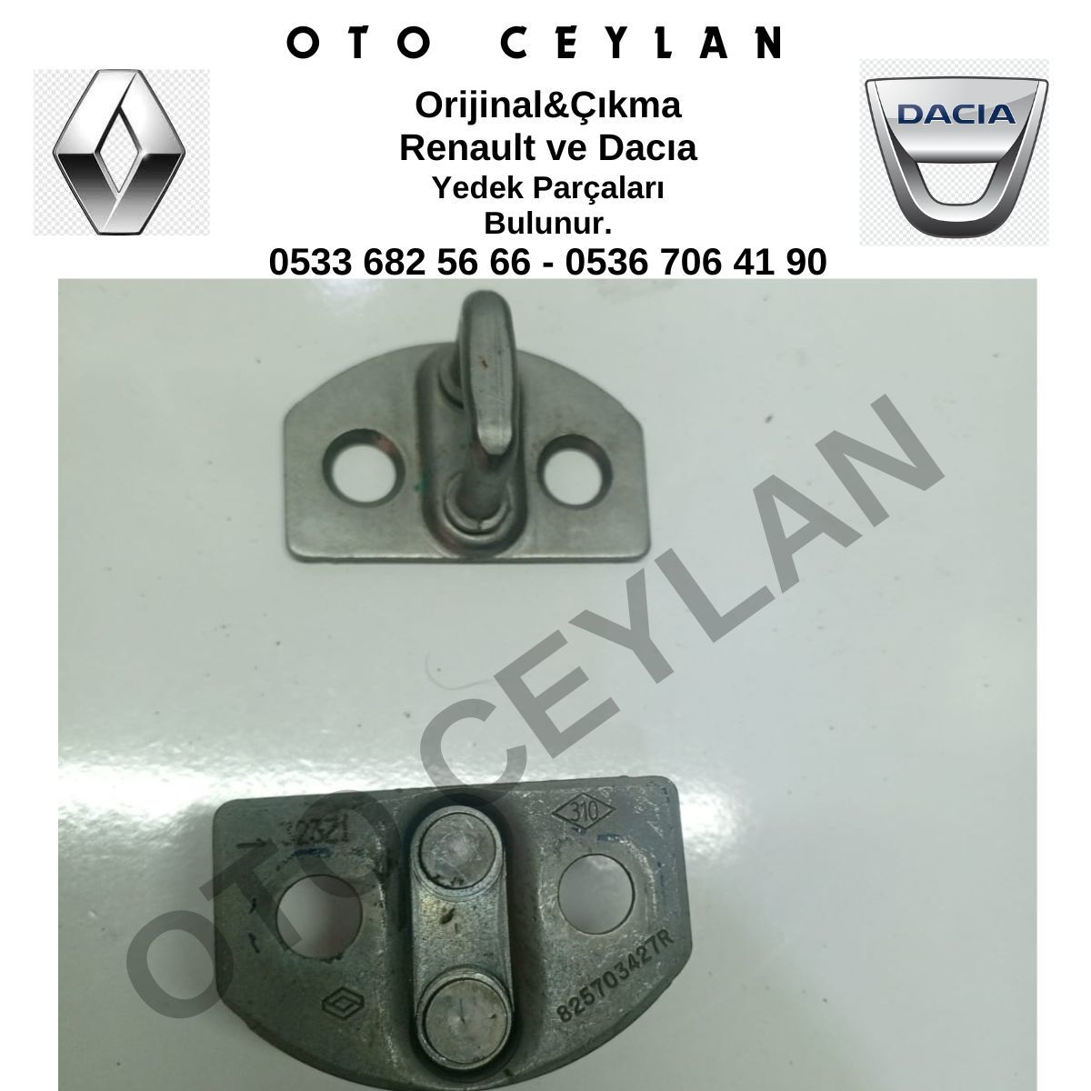 825703427R Duster HJD 2021 Kapı Kilidi Orijinal Çıkma