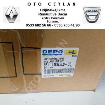 551-1988L3LD-UE Clıo Thalıa Sol Stop Lambası ***DEPO***