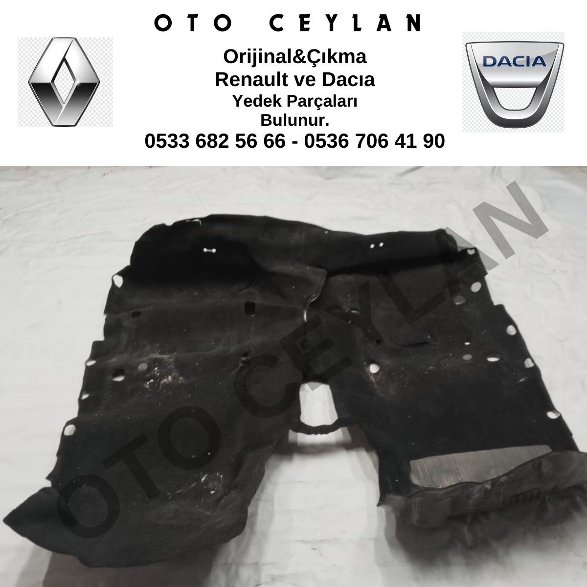 Clio 3 Taban Halısı Orijinal Çıkma