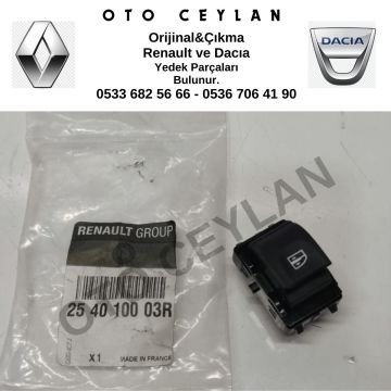 254010003R Laguna 3 Arka Cam Açma Kapatma Düğmesi Orijinal Sıfır