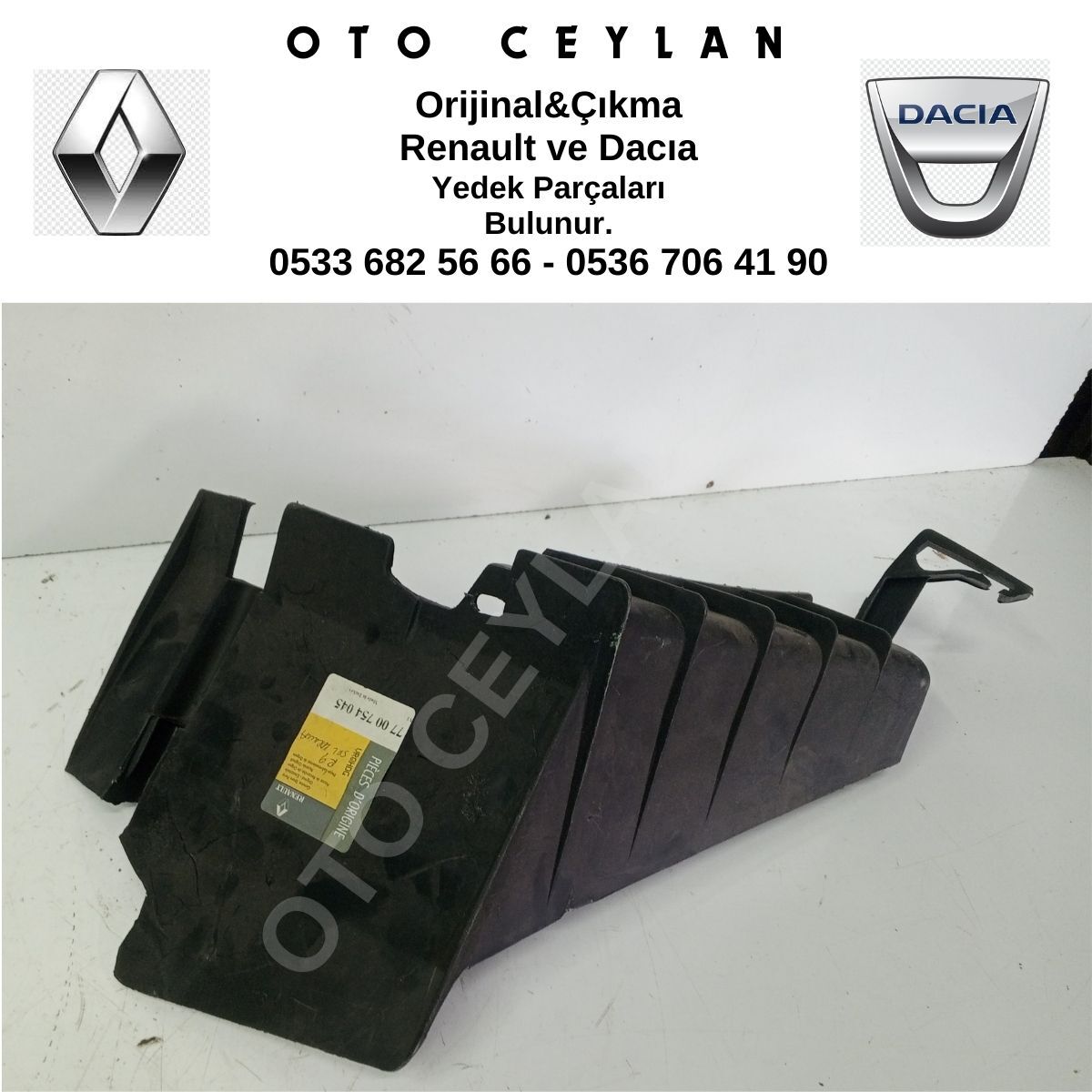 7700754045 R.9 R9 Sol Alt Koruma Plastiği Davlumbazı