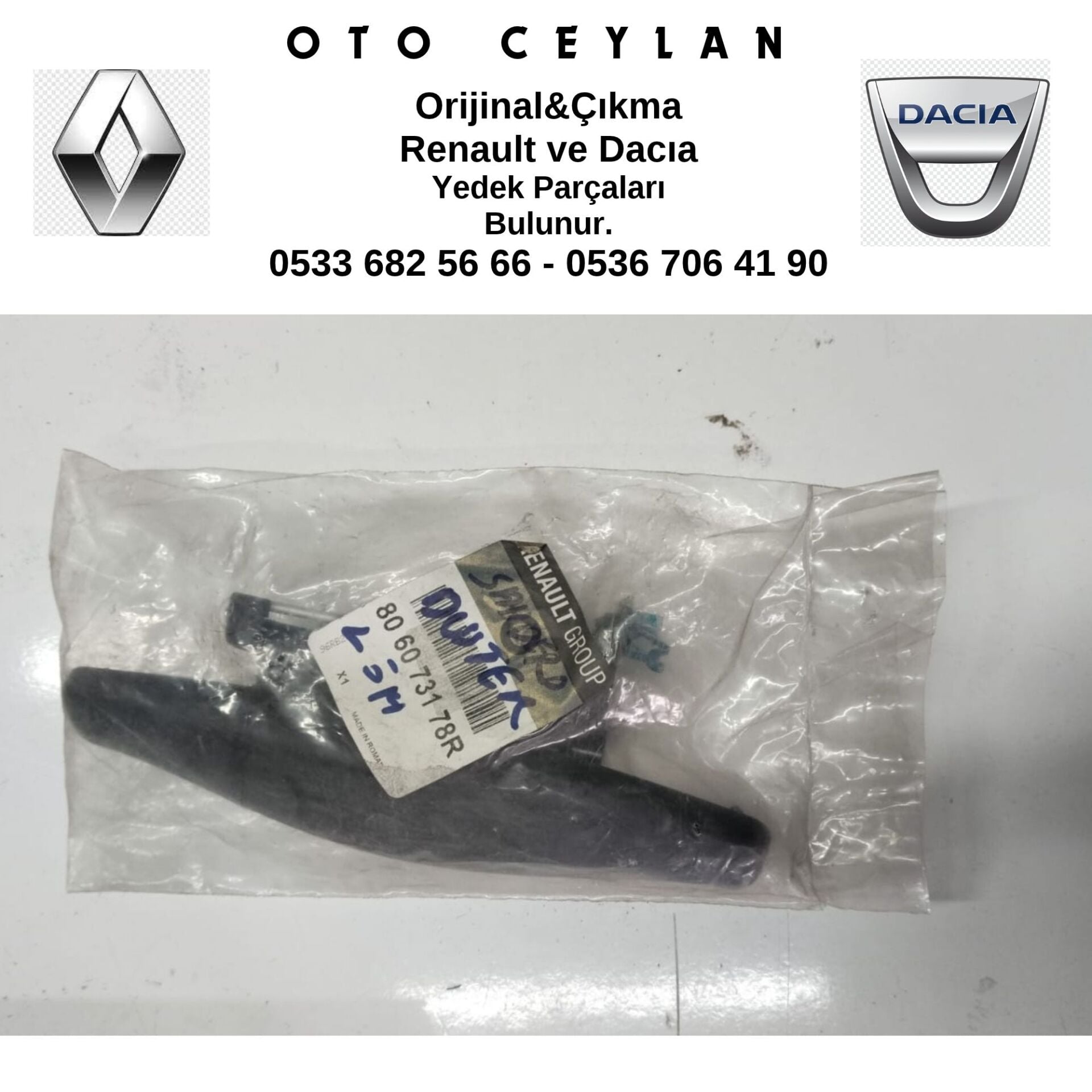 806073178R DUSTER DIŞ AÇMA KOLU ORJINAL SIFIR