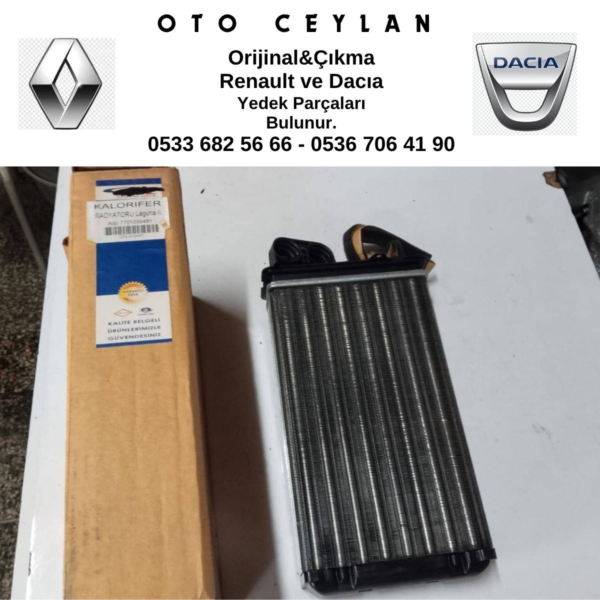 7701039481 Laguna Kalorifer Radyatörü Sıfır