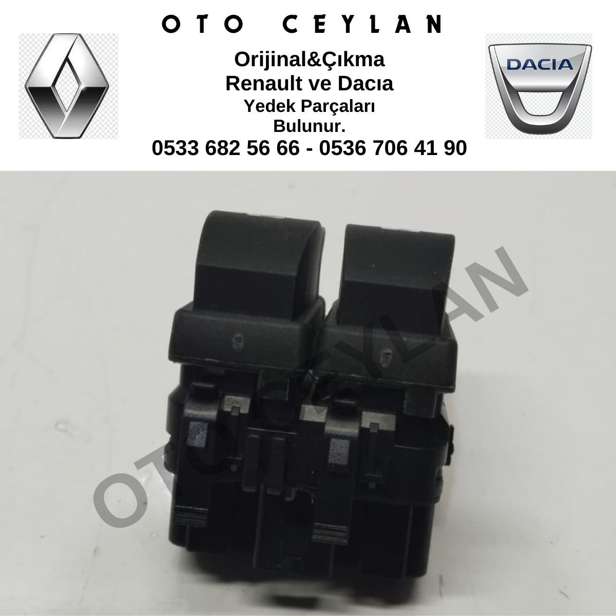 8200060045 Clio 2 Cam Açma Kapatma Düğmesi Hatchback Yan Sanayi Sıfır