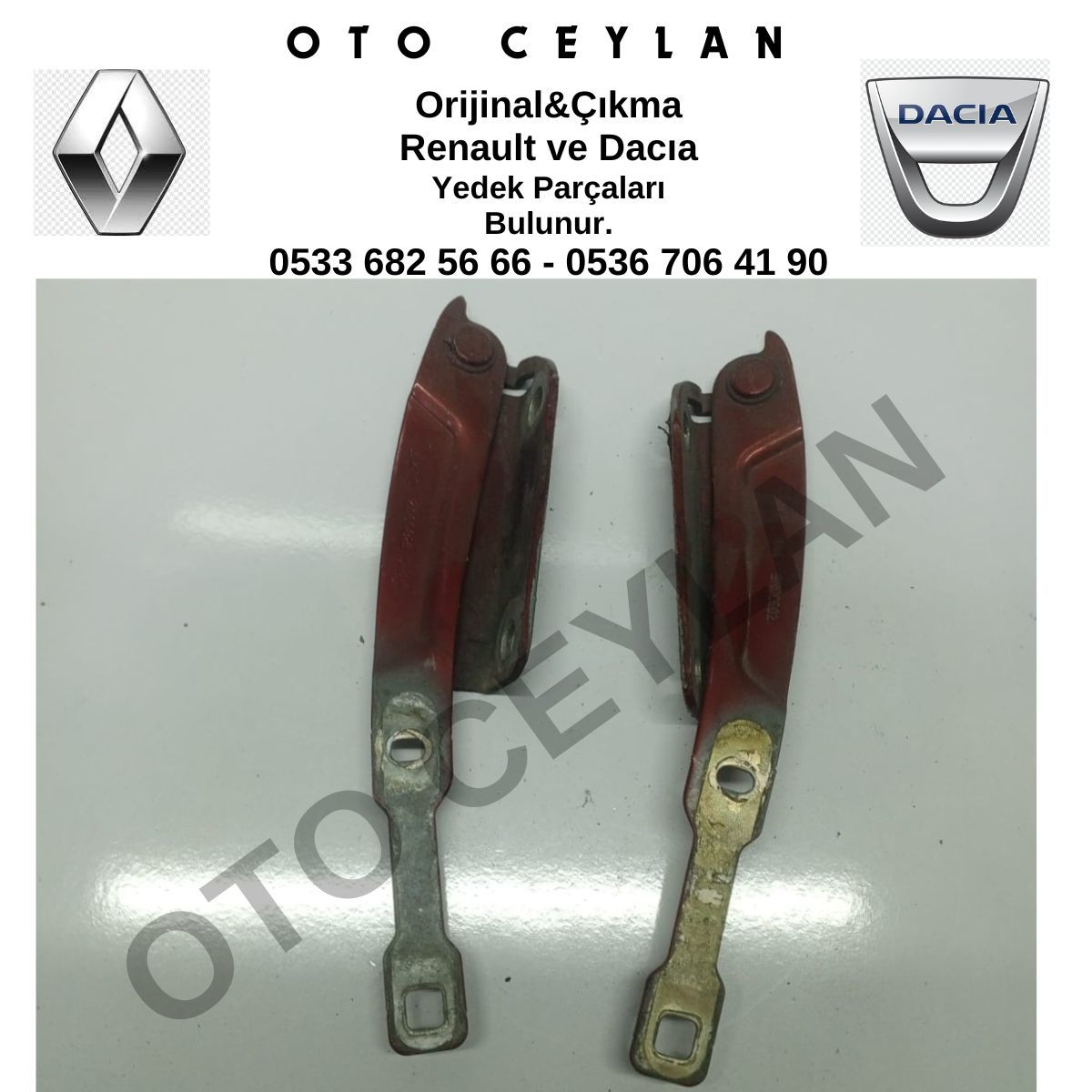 654013159R Logan 2 Sandero 2 Sol Kaput Menteşesi Orijinal Çıkma TK