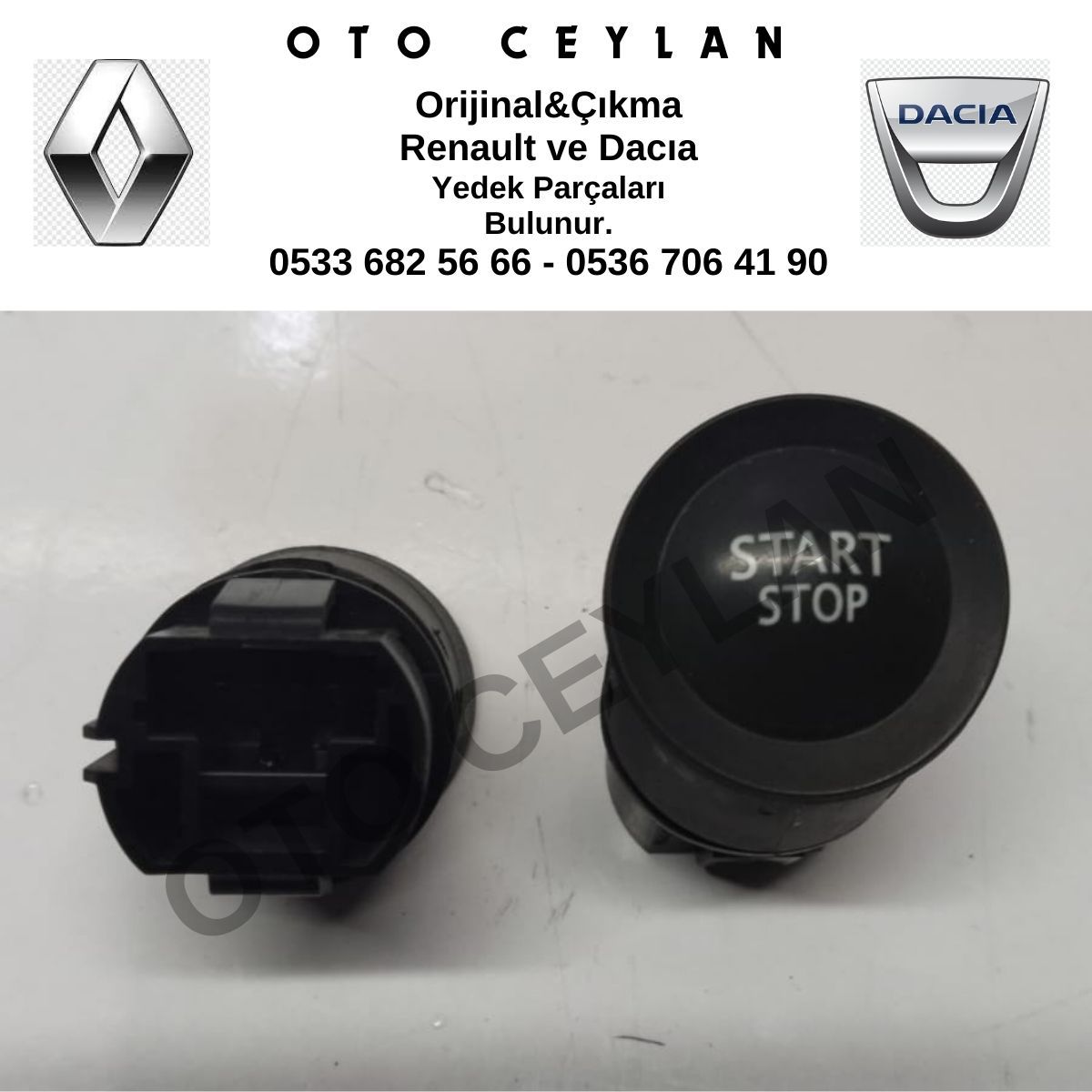 8200407396 Megane 2 Start Stop Düğmesi Orijinal Çıkma