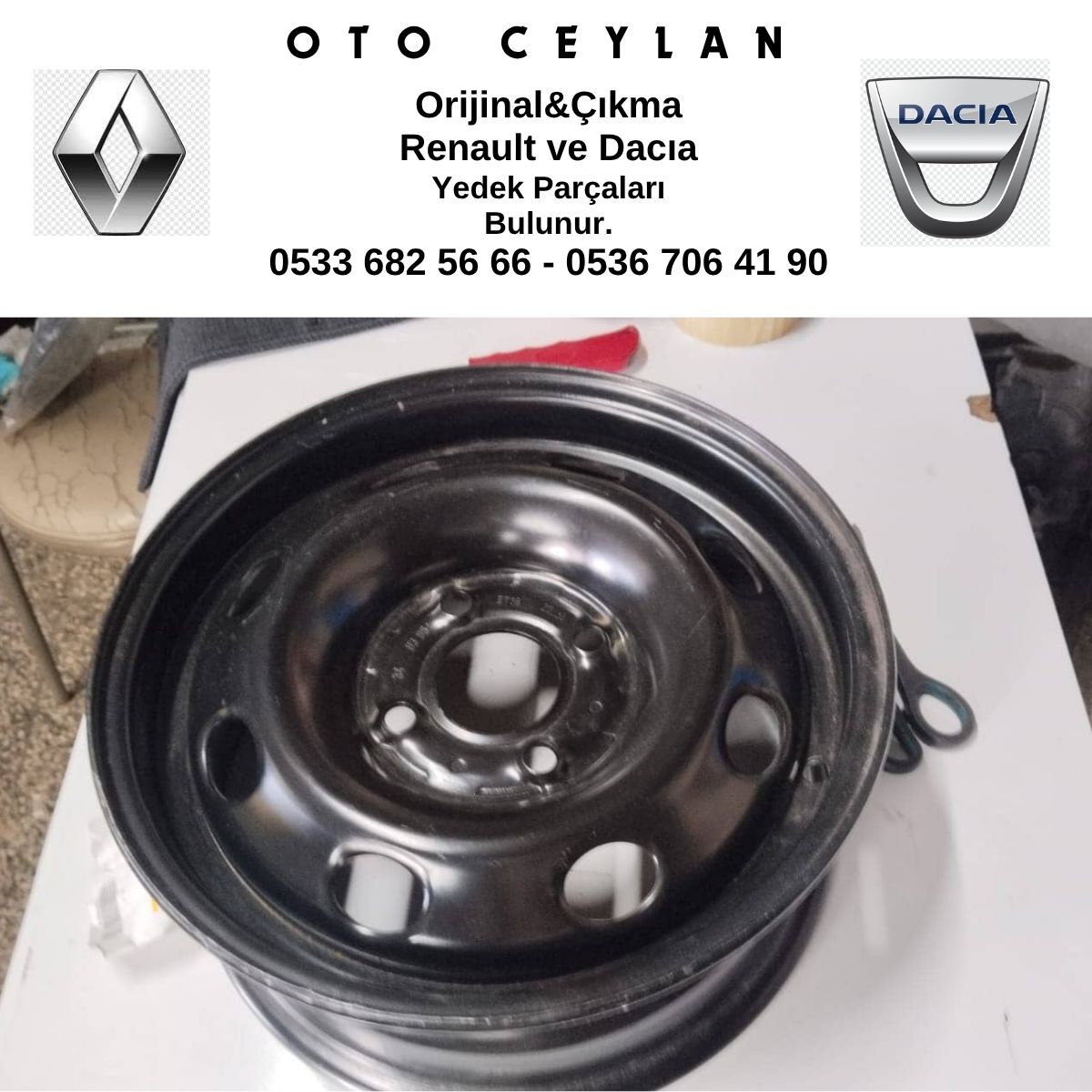 7702189215 R.9 R.19 R.21 Jant 13 inç 4 bijon Sıfır