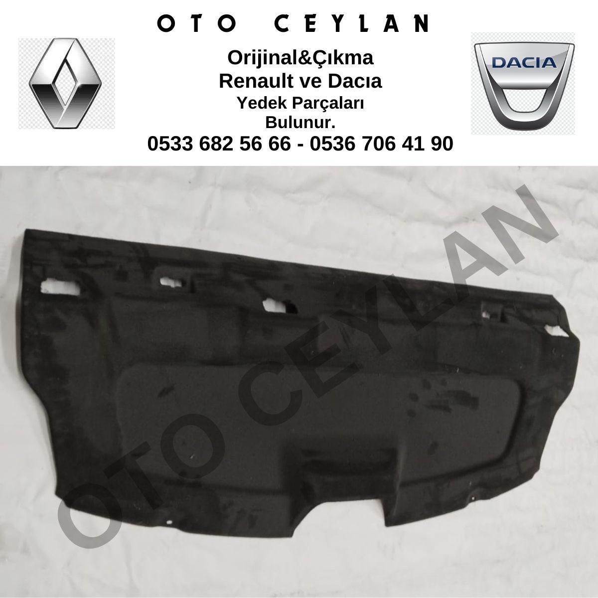 794208823R Logan Arka Cam Alt Halısı Orijinal Çıkma