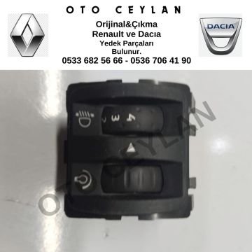 251900567R Clio 4 Far Ayar Kumanda Düğmesi Orijinal Çıkma