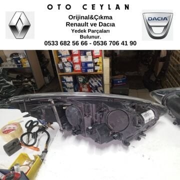 260605817R Megane 3 III Sağ Sol Far Çıkma Orijinal(Adet Fiyat)