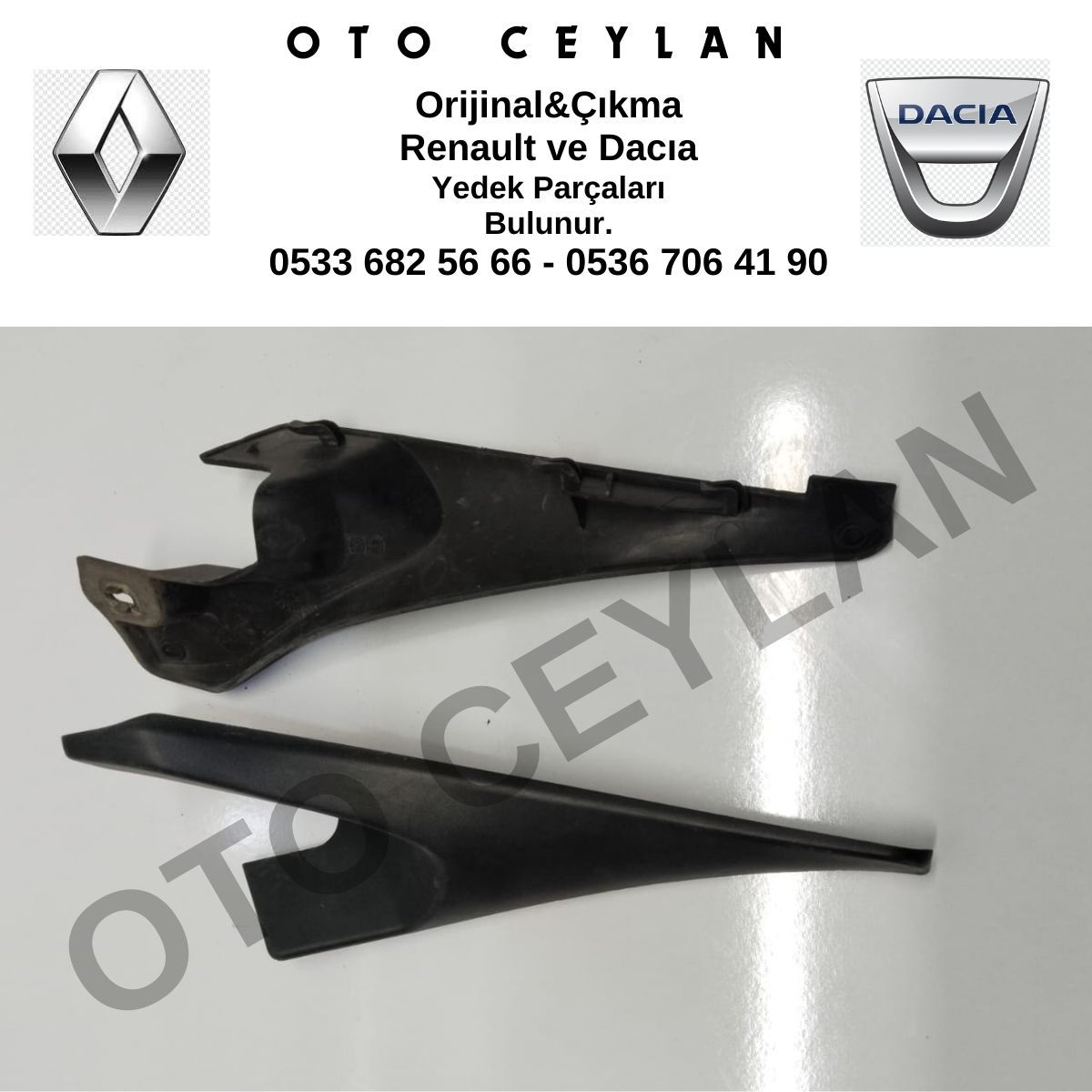 668224513R Dokker Lodgy Sol Ön Cam Izgara Kapağı Çıkma Orjinal