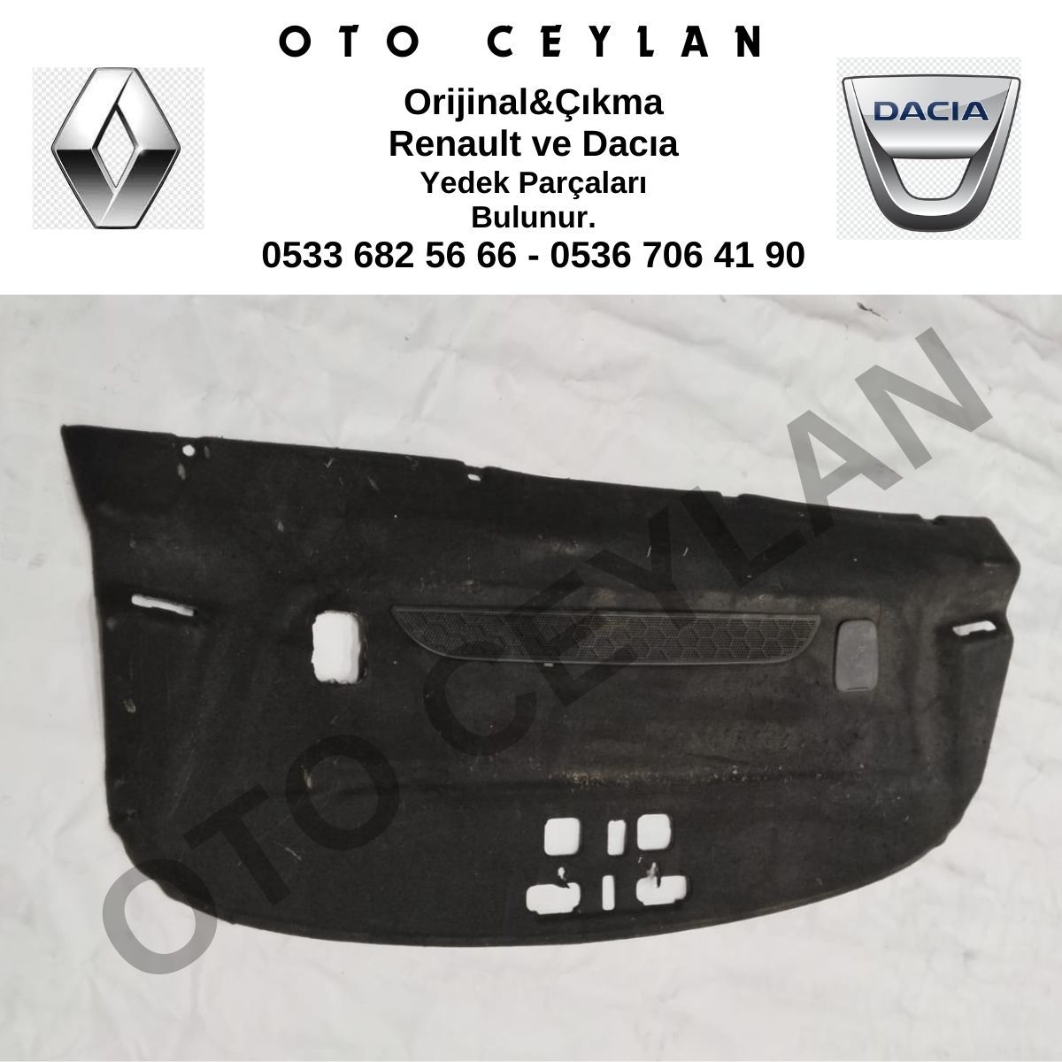 Megane 3 Arka Cam Alt Halısı Orijinal Çıkma