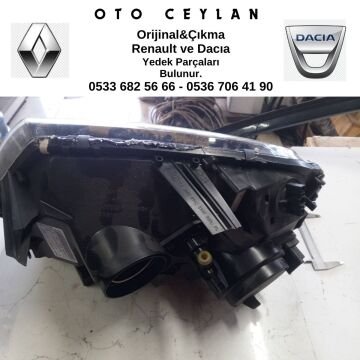 260100156R 260105828R Duster Sağ Far İçi Siyah Nikelajlı Hatalı