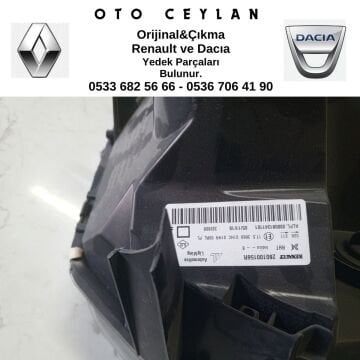 260100156R 260105828R Duster Sağ Far İçi Siyah Nikelajlı Hatalı