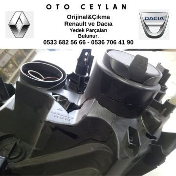 260100156R 260105828R Duster Sağ Far İçi Siyah Nikelajlı Hatalı