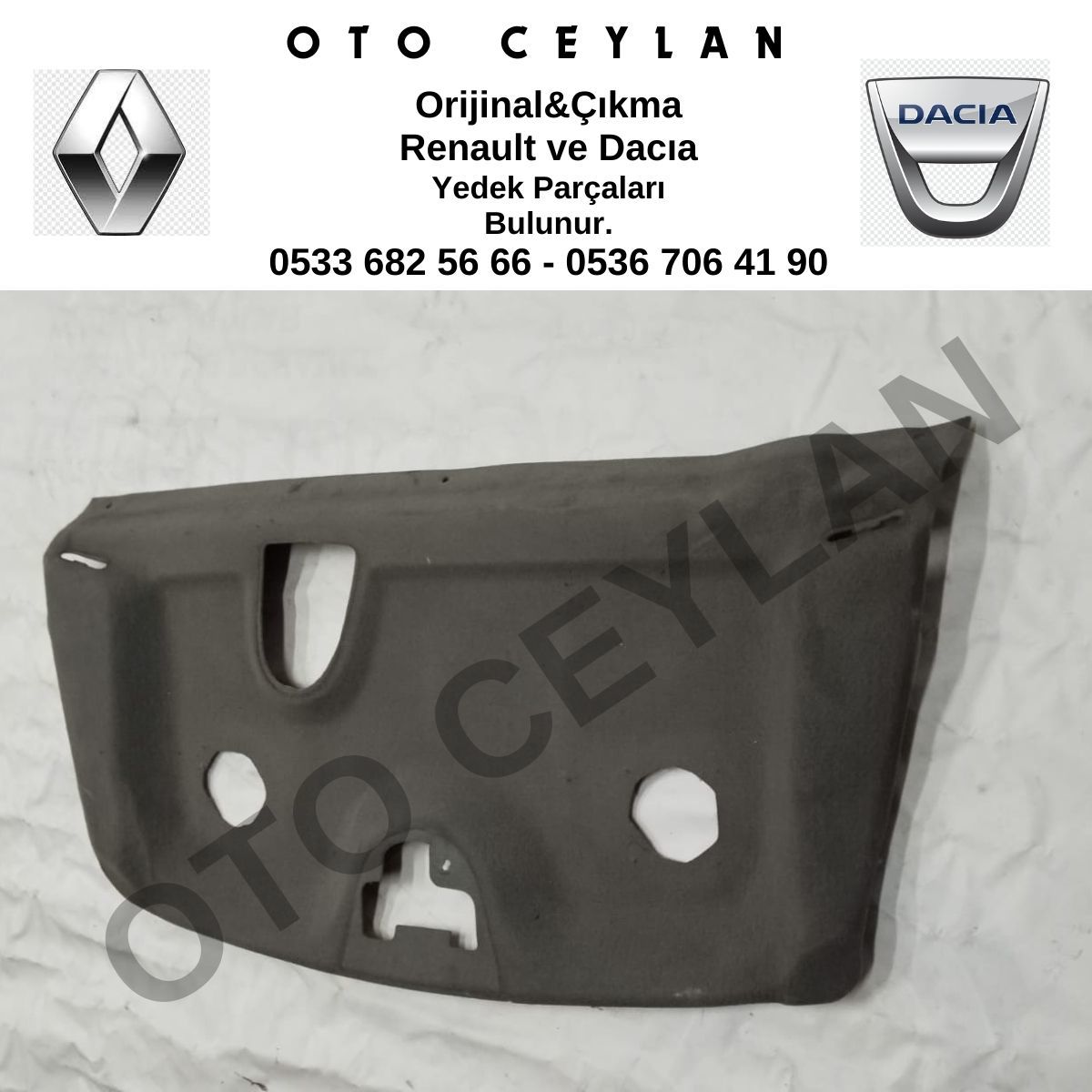 Clio Arka Cam Alt Halısı Orijinal Çıkma