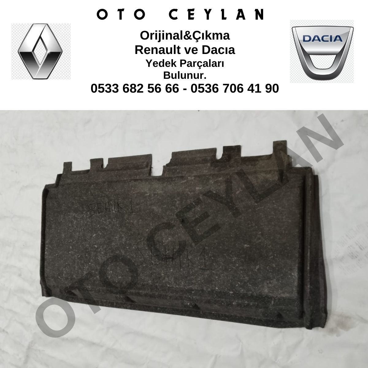 Scenic 1  Arka Cam Alt Halısı Orijinal Çıkma