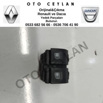 254113300R Clio 4 Sandero 2 Sol Ön Cam Açma Kapatma Düğmesi Orijinal Sıfır