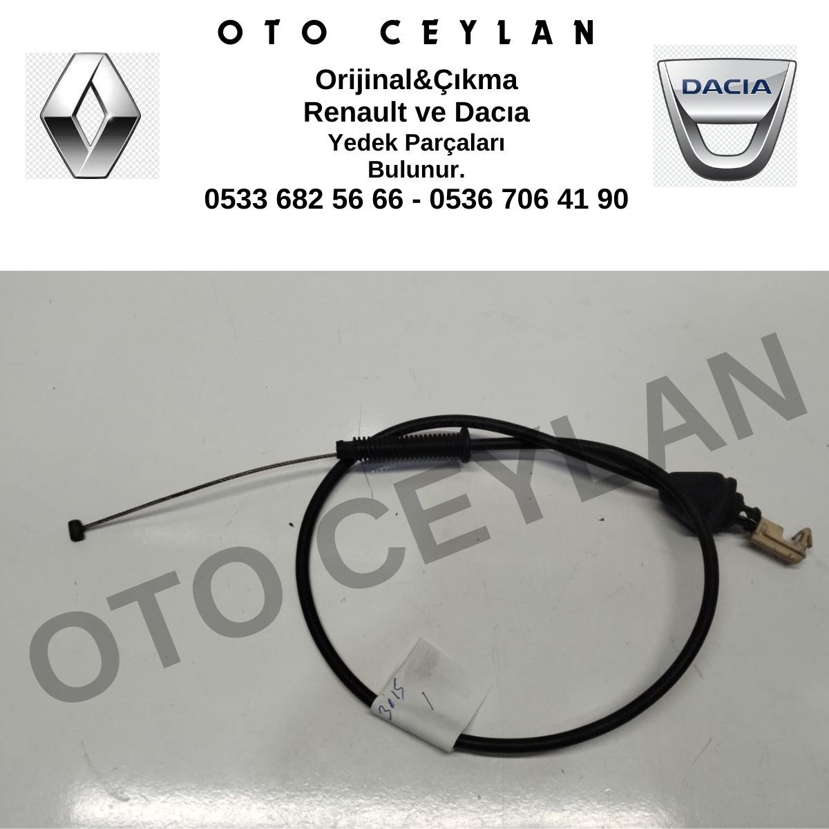 CAV 1403015 7700436082 Megane 2.0 Gaz Teli Sıfır Cavo Marka