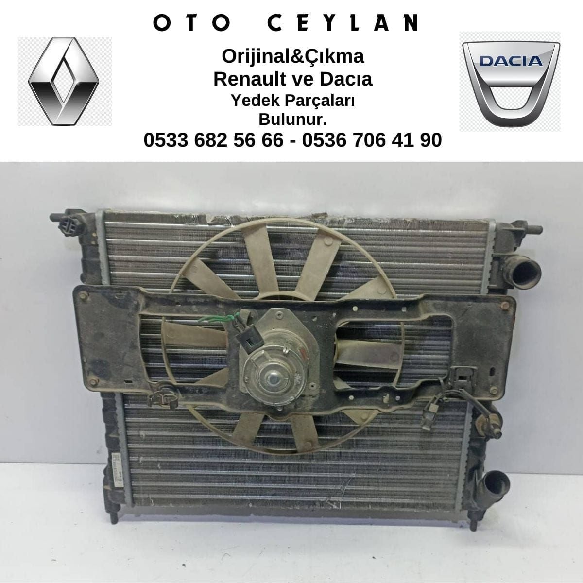 R.19 Radyatör + Fan Komple Çıkma Orijinal