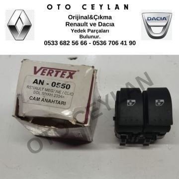 8200315034 Clio Megane Cam Açma Kapatma Düğmesi Sol Çiftli Yan Sanayi Sıfır