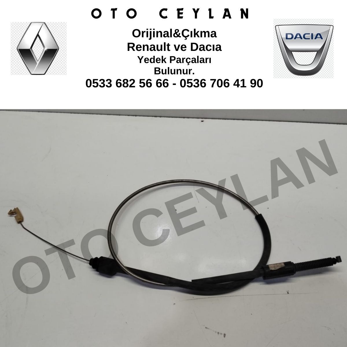7700813982 Safrane Gaz Teli Halatı 2.0 12V Sıfır Orijinal