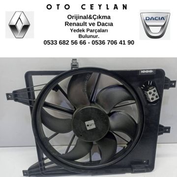 6001550769 Logan Fan Motoru + Davlumbazı Sıfır Orijinal