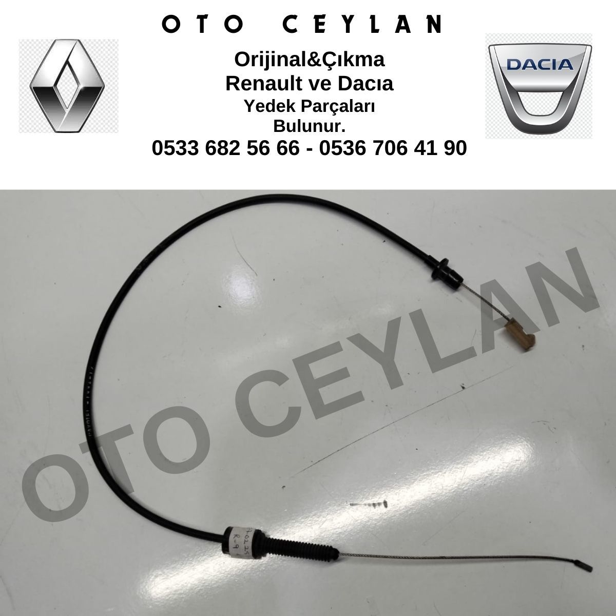 7702253176 Renault 19 Renault 9 Broadway Gaz Teli Sıfır Cavo Marka