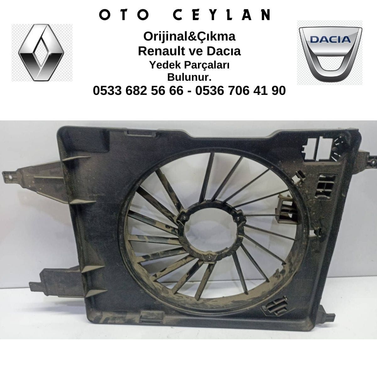 7701054967 - 8200884679 Megane II Scenic II Fan Motor Şasesi Yerli Üretim